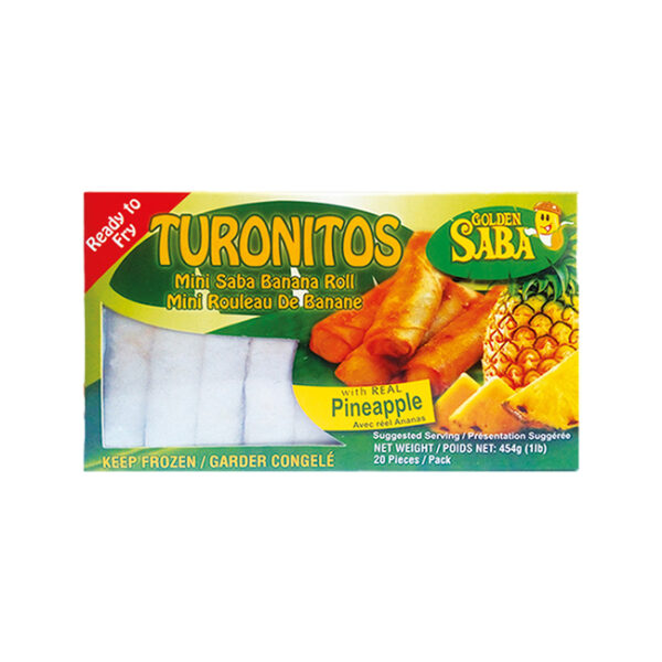 Golden Saba Turonitos Saba Banana Roll with Pineapple 454gm