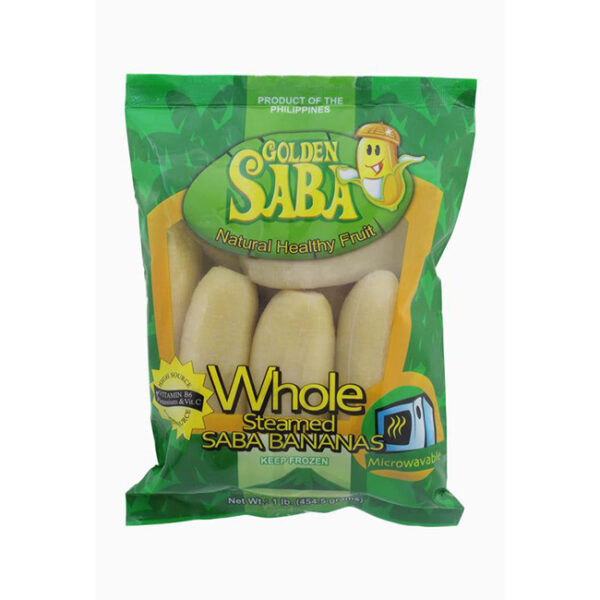 Golden Saba Whole Steamed Saba Bananas 454gm