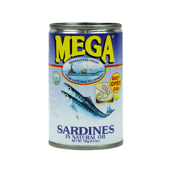 Mega Sardines in Soy Oil Blue 155gm