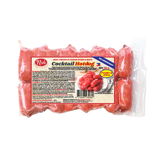 Nida Cocktail Hotdog Pork & Beef 450g