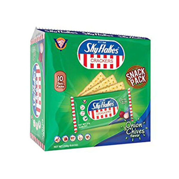 Skyflakes Onion & Chives Pack 25gm x 10