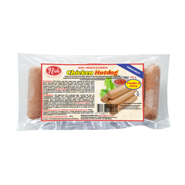 Nida Hotdog Chicken 9 Sausages 500gm