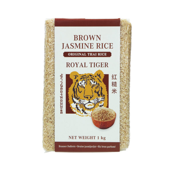 Royal Tiger Brown Jasmine Rice 1kg