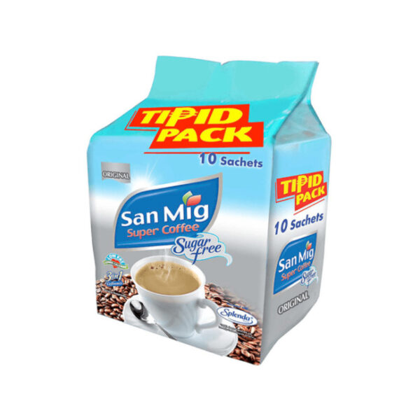 San Mig Coffee 3-in-1 Sugarfree Tipid Pack 7g x 10 Sachets