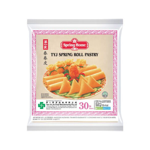 TYJ Spring Roll Pastry 250mm/10 Inch 30 Sheets 550gm