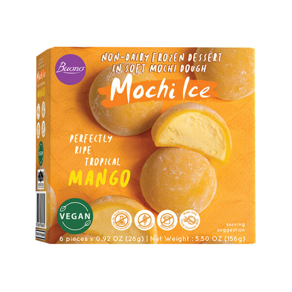 Buono Mochi Ice Dessert Mango Dairy Free 26gm X 6