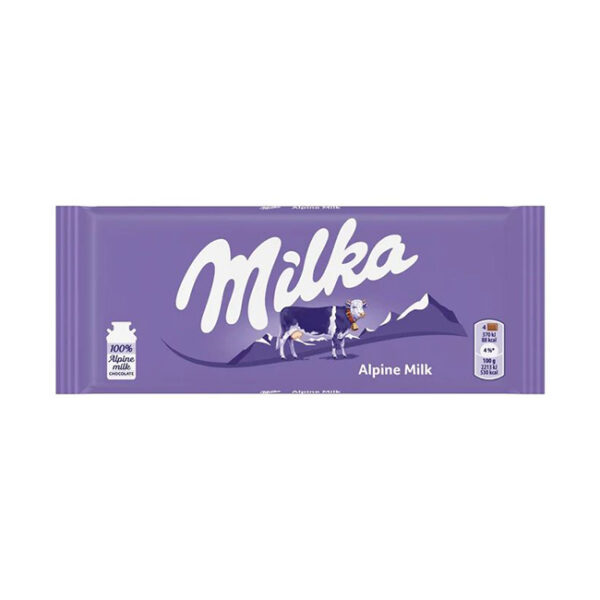 Milka Milk Chocolate Bar 90g
