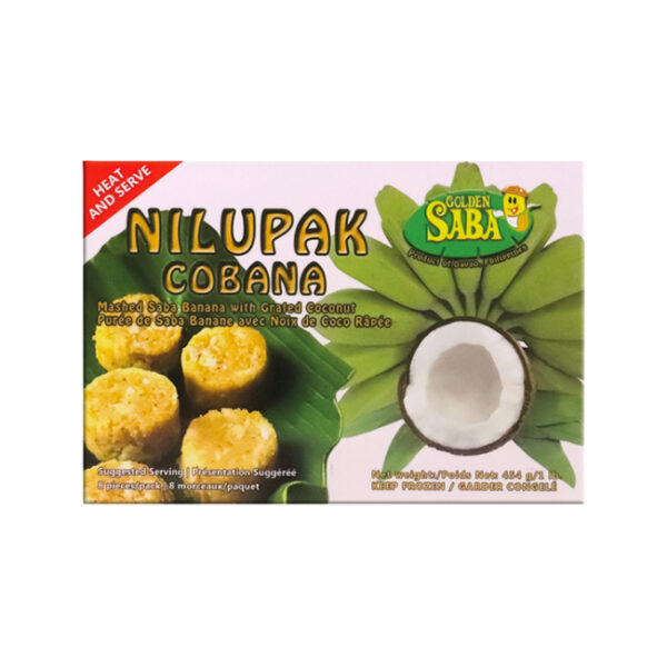 Golden Saba Banana Puree With Coconut Nilupak Cobana 454gm