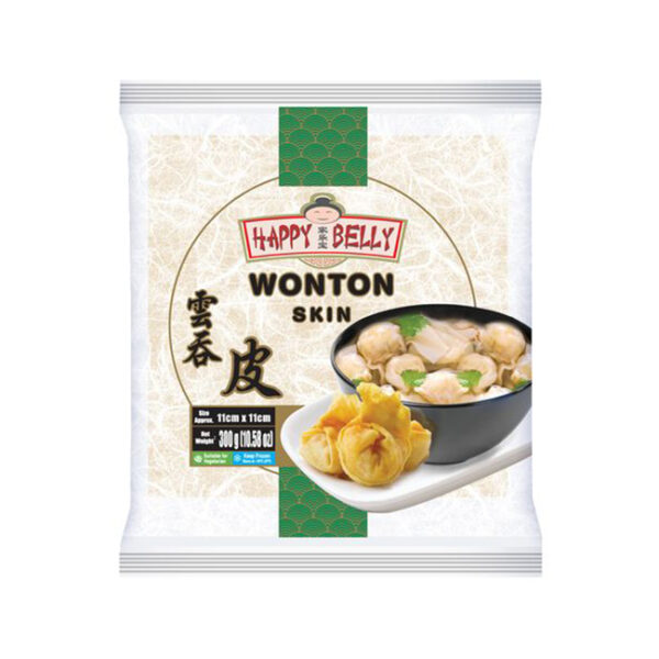 Happy Belly Wonton Sheets 11cm 300gm