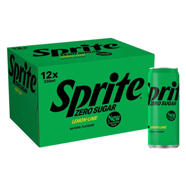Sprite Zero Cans 330ml x 12pk